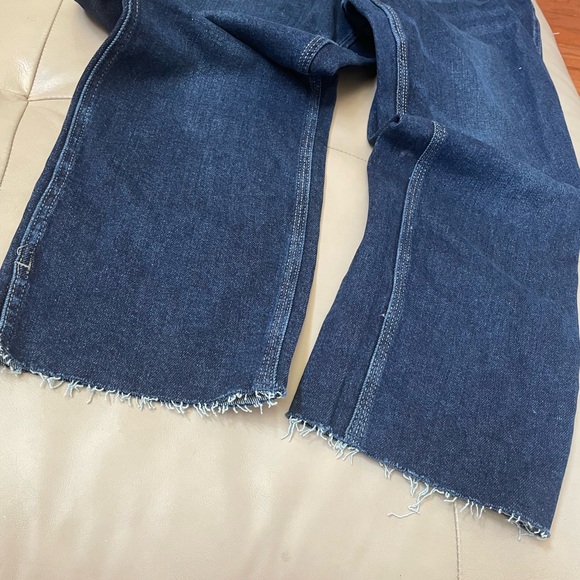 Judy Blue NWT High Waisted Raw Hem Cropped Straight Leg Jeans, Plus Size 18W - Picture 10 of 13